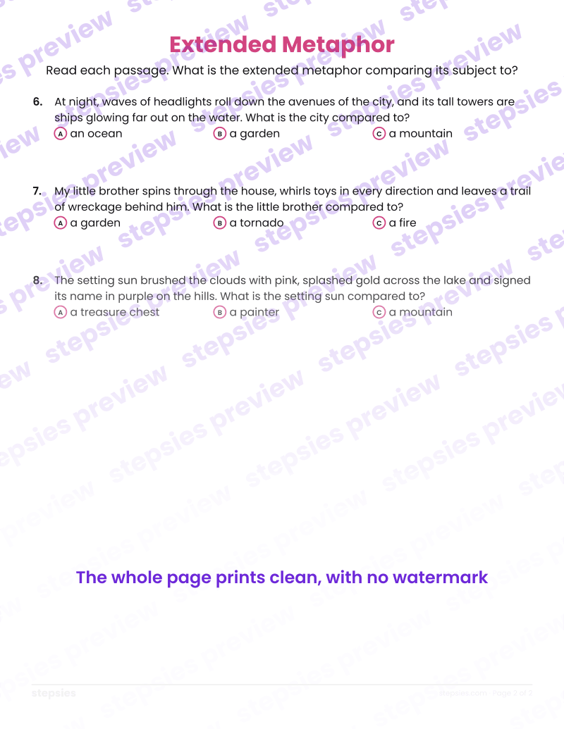 Extended Metaphor: page 2