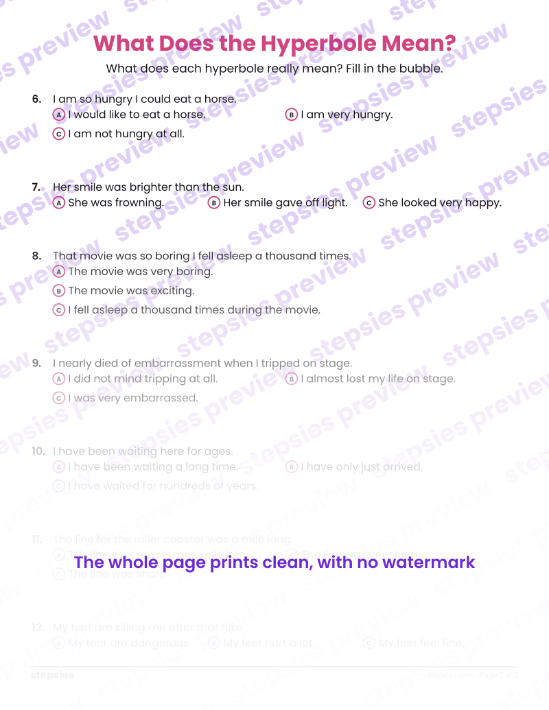 What Does the Hyperbole Mean?: page 2
