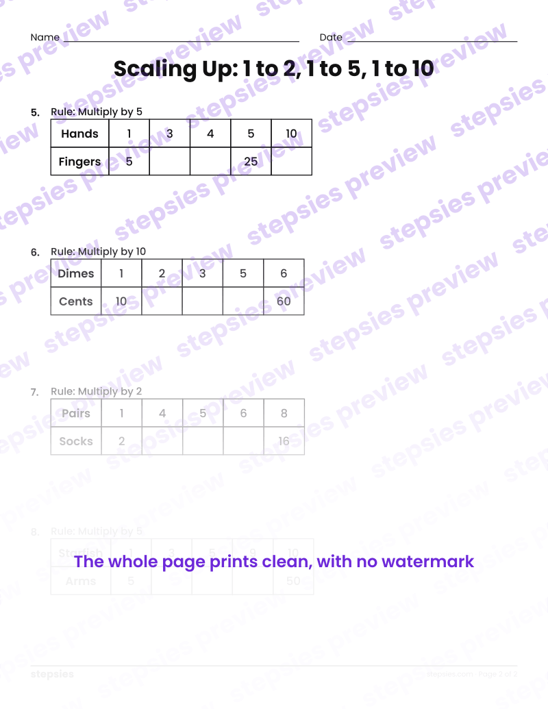 Scaling Up: 1 to 2, 1 to 5, 1 to 10: page 2