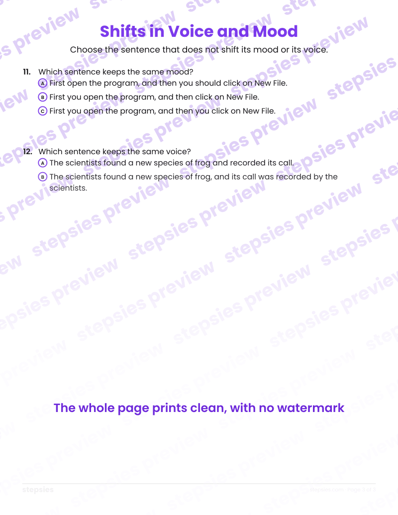 Shifts in Voice and Mood: page 3
