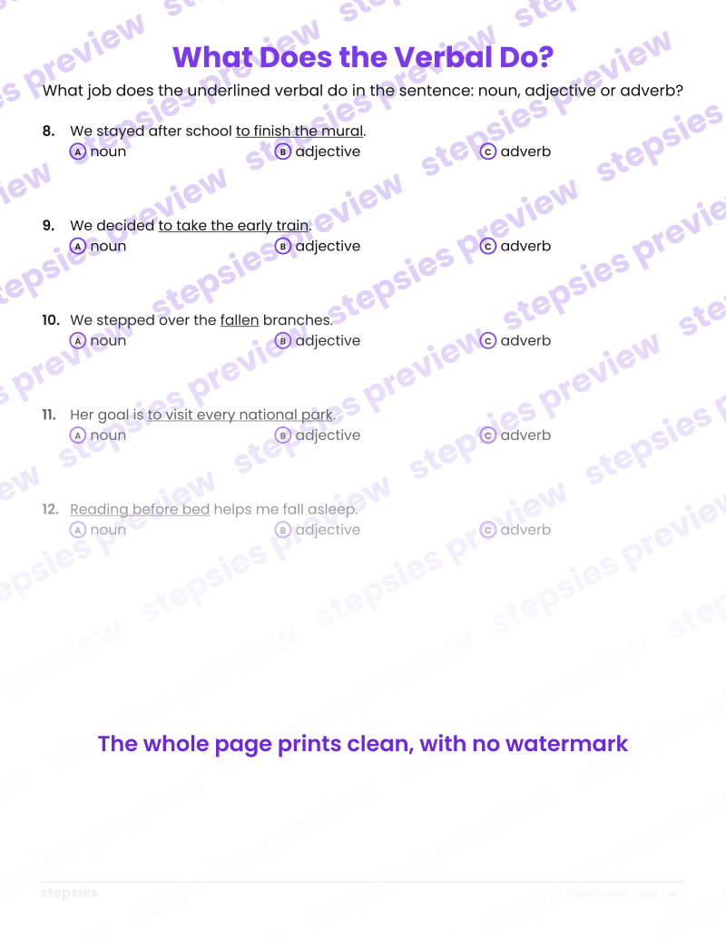 What Does the Verbal Do?: page 2